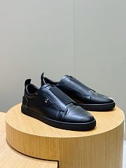 Okify Christian Louboutin Full Black Low Top Men Sneakers - 5
