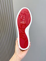 Okify Christian Louboutin White Low Top Men Sneakers - 4