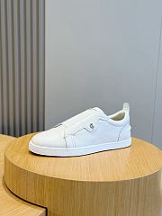 Okify Christian Louboutin White Low Top Men Sneakers - 2