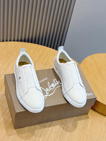 Okify Christian Louboutin White Low Top Men Sneakers