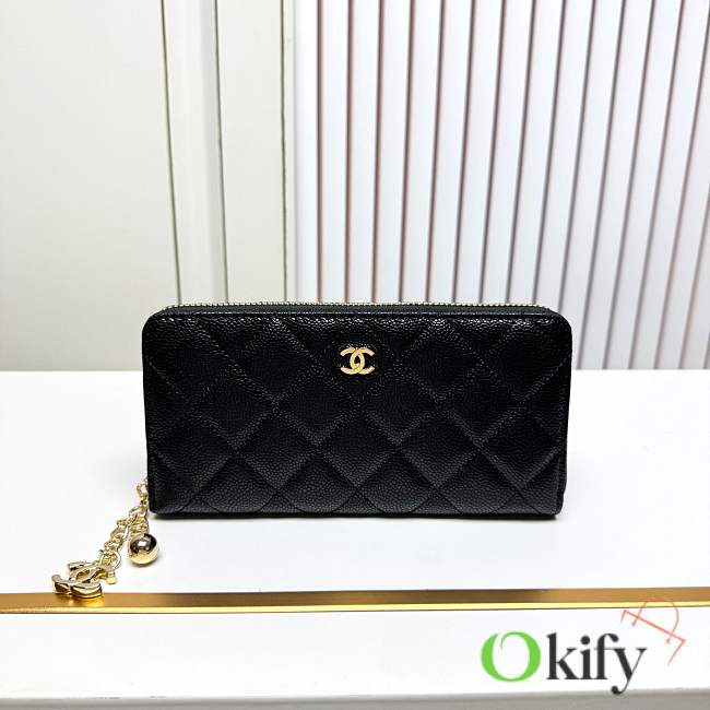 Okify CC Black Caviar Wallet 19.5×10×3cm - 1