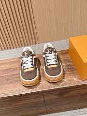Okify Louis Vuitton Brown Sneakers - 1
