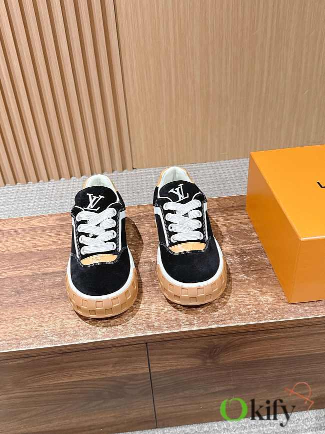 Okify Louis Vuitton Black Sneakers - 1