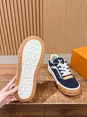 Okify Louis Vuitton Dark Blue Sneakers - 6