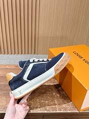Okify Louis Vuitton Dark Blue Sneakers - 5