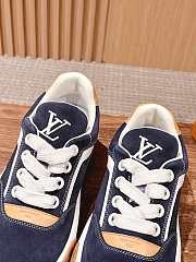 Okify Louis Vuitton Dark Blue Sneakers - 4