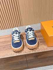 Okify Louis Vuitton Dark Blue Sneakers - 1