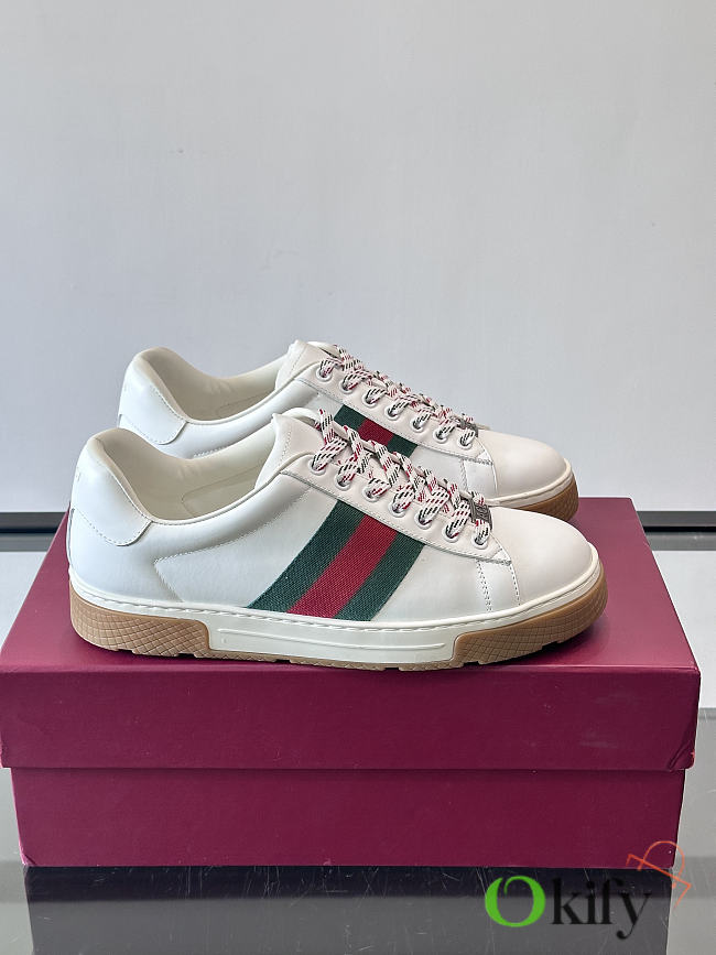 Okify Gucci White Retro Men Sneakers - 1