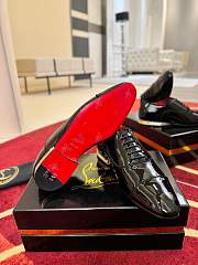 Okify Christian Louboutin Alpha Male Rocks Black Men Loafers - 3