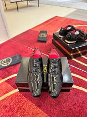 Okify Christian Louboutin Alpha Male Rocks Black Men Loafers - 4