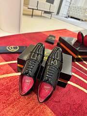 Okify Christian Louboutin Alpha Male Rocks Black Men Loafers - 5