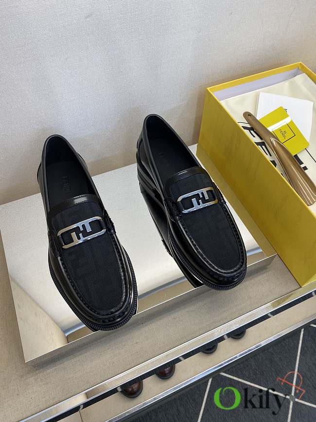 Okify Fendi Black Men Loafers 27869 - 1