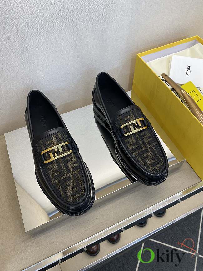 Okify Fendi Black Men Loafers 27870 - 1