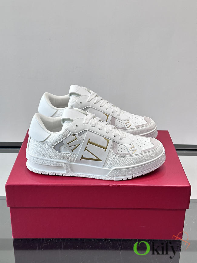 Okify Valentino White Men Sneakers - 1