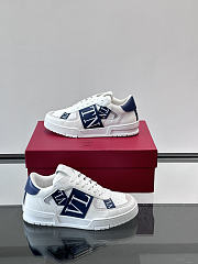 Okify Valentino White And Blue Men Sneakers - 3