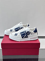 Okify Valentino White And Blue Men Sneakers - 2