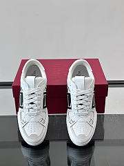Okify Valentino White And Black Men Sneakers - 4