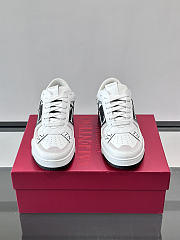 Okify Valentino White And Black Men Sneakers - 2