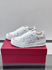 Okify Valentino White And Beige Men Sneakers 1 - 3