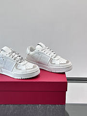 Okify Valentino White And Beige Men Sneakers 2 - 3