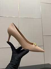 Okify Valentino Nude Leather High Heels 6.5cm - 2
