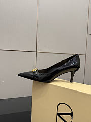 Okify Valentino Black Patent Leather High Heels 6.5cm - 3