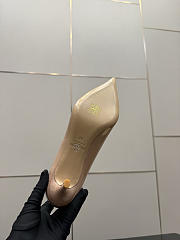 Okify Valentino Nude Patent Leather High Heels 6.5cm - 6