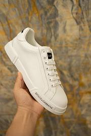 Okify Dolce & Gabbana Portofino White Men Sneakers - 3
