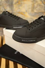 Okify Dolce & Gabbana Portofino Black Men Sneakers - 5