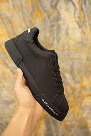 Okify Dolce & Gabbana Portofino Black Men Sneakers - 2