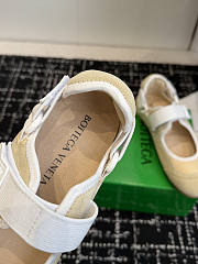 Okify Bottega Veneta Beige Sand Mary Jane Sneakers  - 5