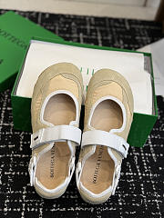 Okify Bottega Veneta Beige Sand Mary Jane Sneakers  - 6