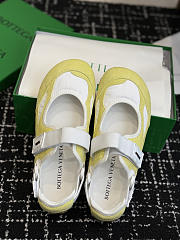 Okify Bottega Veneta Yellow Mary Jane Sneakers  - 2