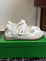 Okify Bottega Veneta Beige Mary Jane Sneakers  - 5