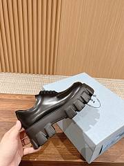 Okify Prada Derby Black Women Shoes - 3