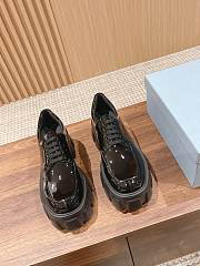 Okify Prada Derby Black Patent Women Shoes - 1