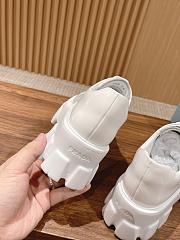 Okify Prada Derby White Women Shoes - 5