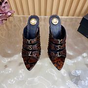 Okify YSL Brown Snakeskin Stiletto High Heels 11cm - 2