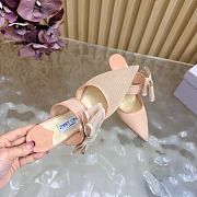 Okify Jimmy Choo Nude Mesh High Heels  - 4
