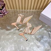 Okify Jimmy Choo Nude Mesh High Heels  - 5