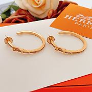 Okify Hermes Rose Gold Earrings 27926 - 6