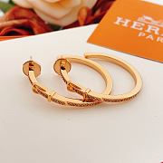 Okify Hermes Rose Gold Earrings 27926 - 4