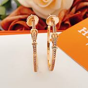 Okify Hermes Rose Gold Earrings 27926 - 1