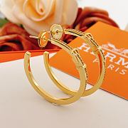 Okify Hermes Gold Earrings 27927 - 5