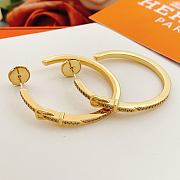 Okify Hermes Gold Earrings 27927 - 6