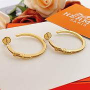 Okify Hermes Gold Earrings 27927 - 2