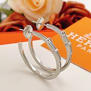 Okify Hermes Silver Earrings 27928 - 2