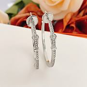 Okify Hermes Silver Earrings 27928 - 1