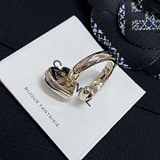 Okify CC Silver Heart Ring With Diamond - 5