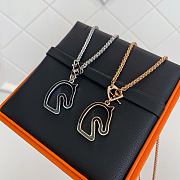 Okify Hermes Horse Head Necklace - 5